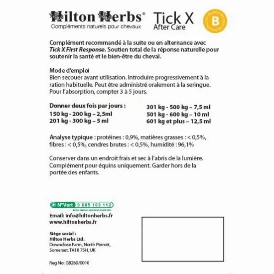 Hilton Herbs - Tick X After Care 500ml
